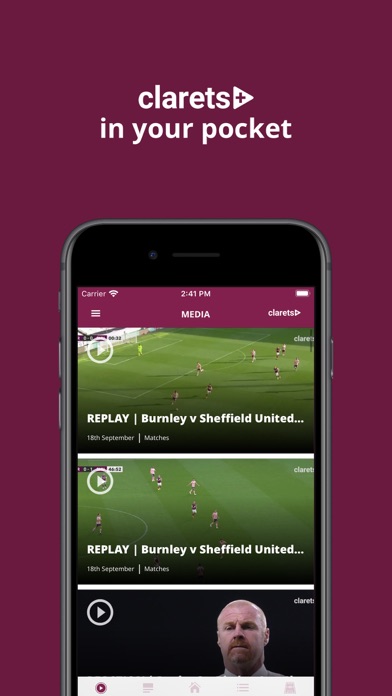 How to cancel & delete Burnley FC - Clarets Player HD from iphone & ipad 1