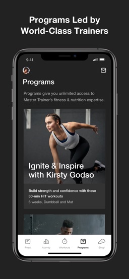 Nike Training Club app screenshot