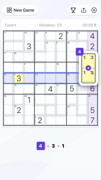 Killer Sudoku - Puzzle Games screenshot-3