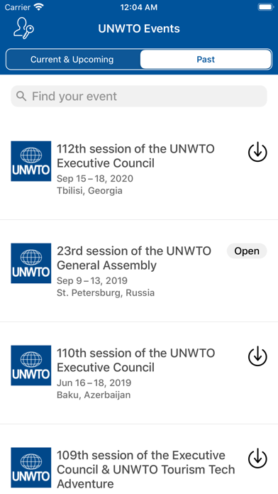 UNWTO Events screenshot 2