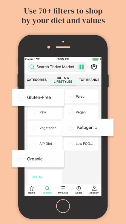 Thrive Market - shop healthy