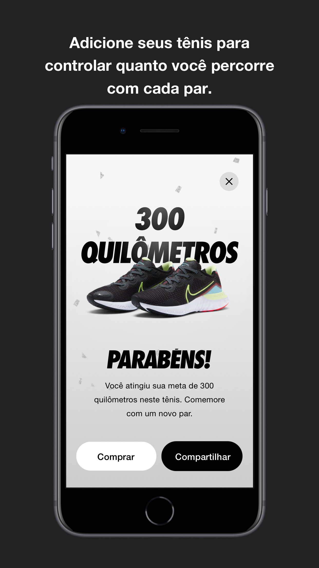 Screenshot do app Nike Run Club