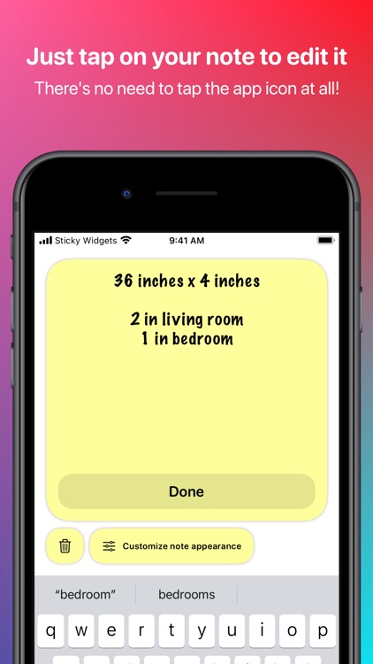 Sticky Widgets