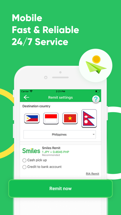 How to cancel & delete Smiles Mobile Remittance from iphone & ipad 2