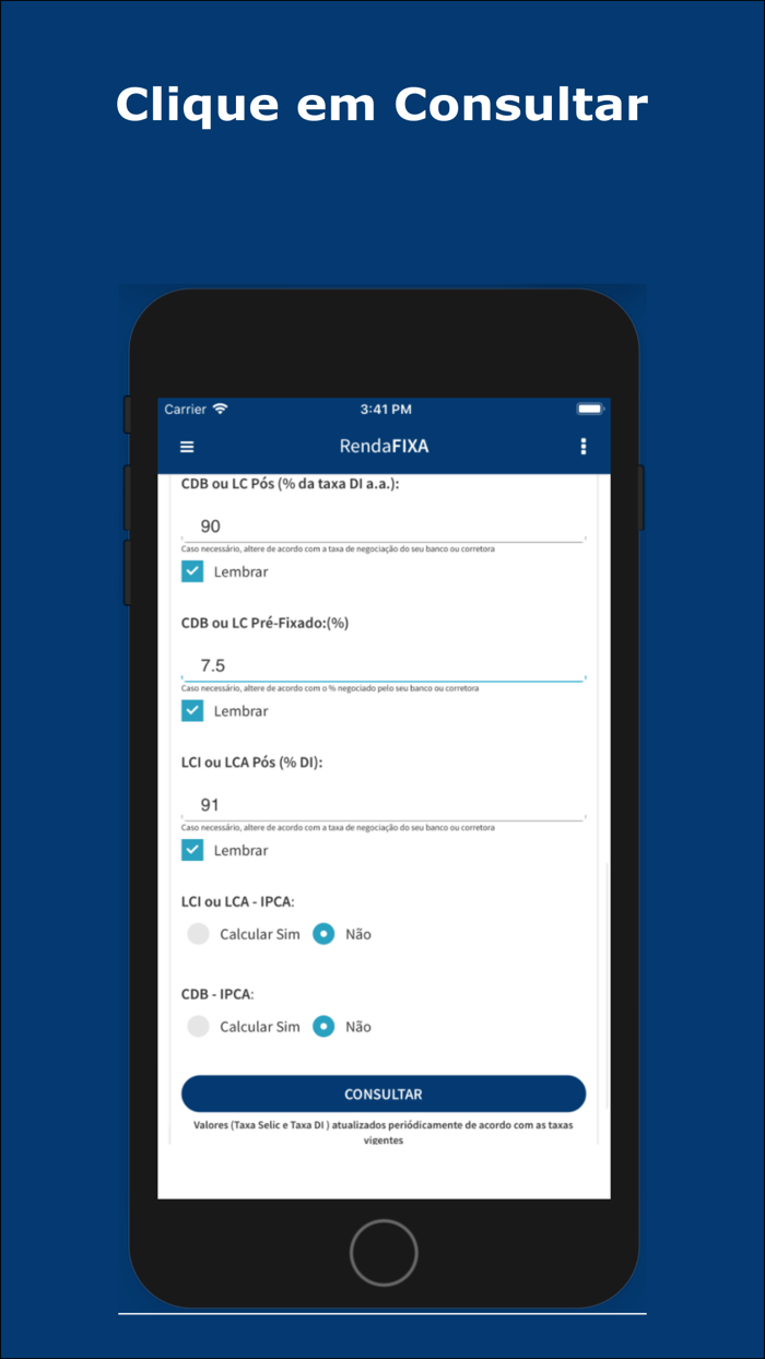 Calculadora Renda Fixa Fácil