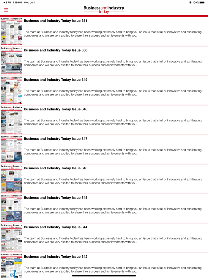 Business And Industry Today