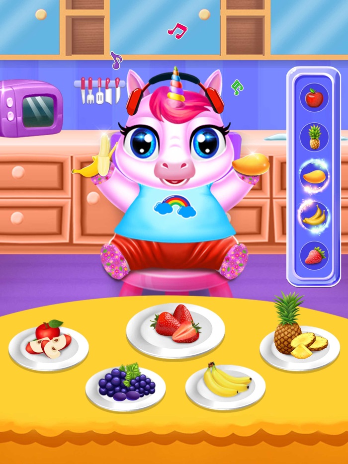 Cute Unicorn Baby Care Game
