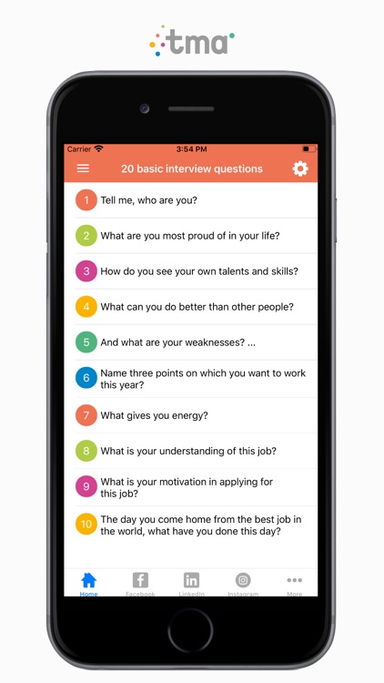 TMA Job Interview Questions