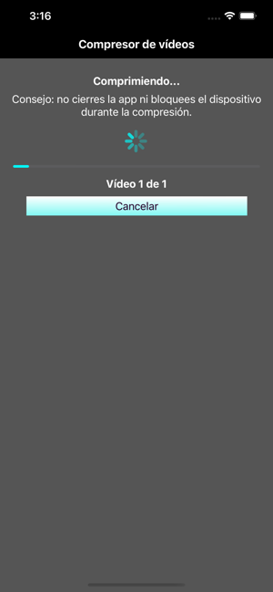 ‎Compresor vídeos Screenshot