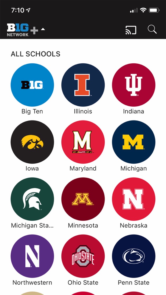 【图】Big Ten Network+(截图2) 【图】Big Ten Network+(截图2)