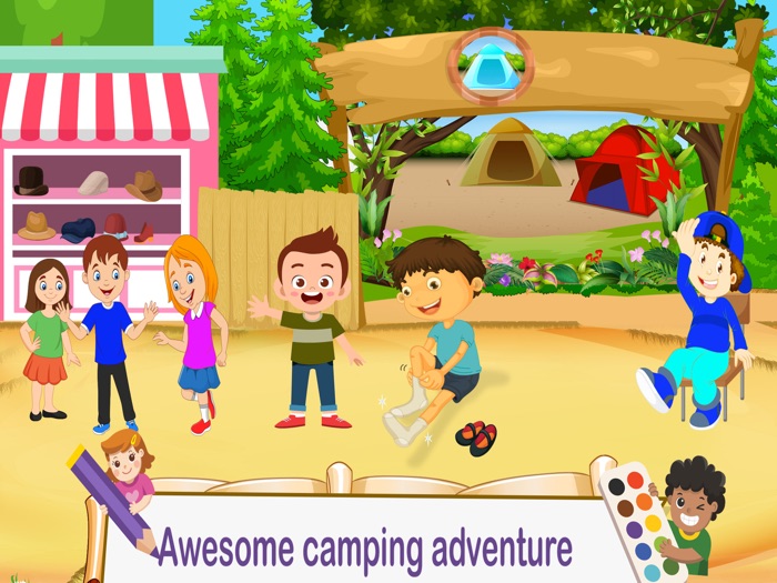 Pretend Play wildlife Camping