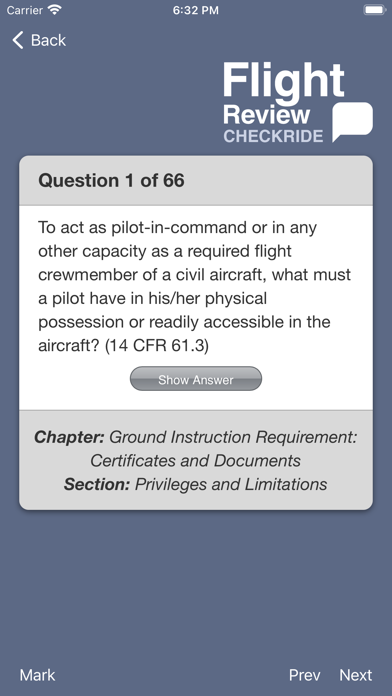 How to cancel & delete Flight Review Checkride from iphone & ipad 3