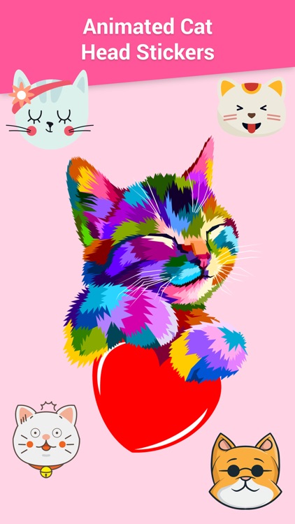Animated CAT HEADS Stickers screenshot-0