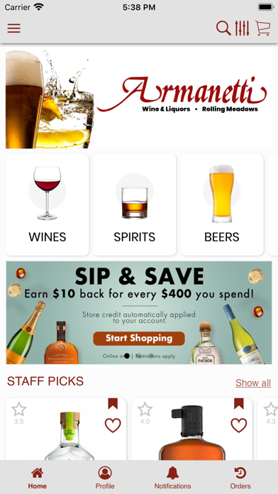 How to cancel & delete Armanetti Wine & Liquor from iphone & ipad 2