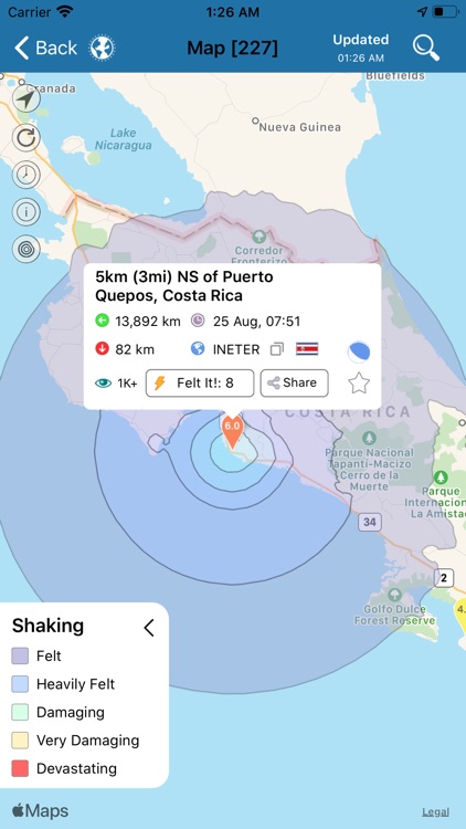 Earthquake+ Alerts, Map & Info screenshot-4