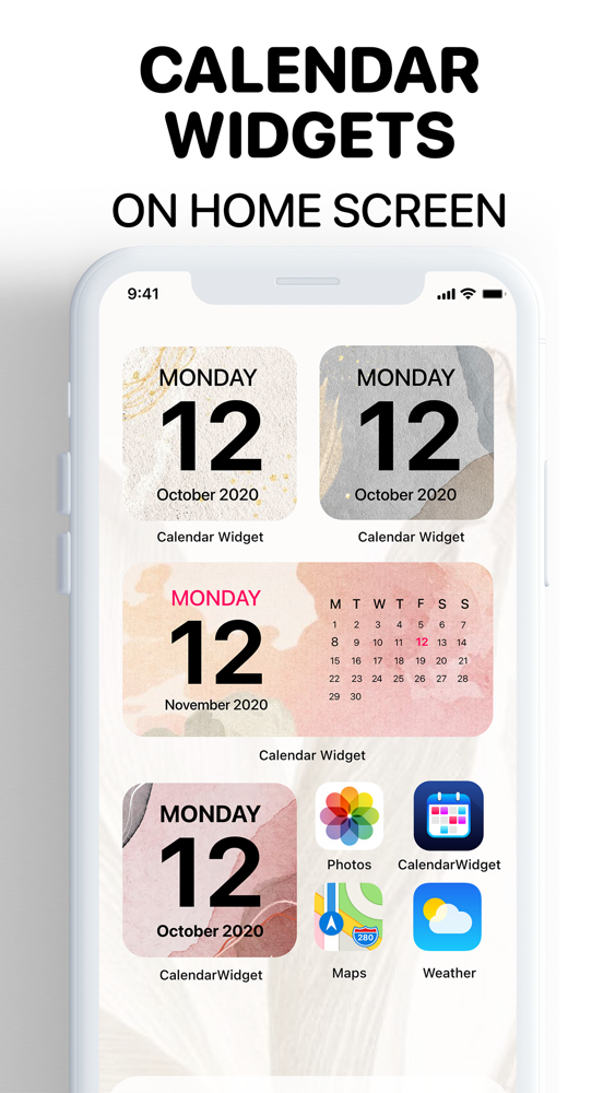 Calendar Widget for iPhone App for iPhone - Free Download Calendar
