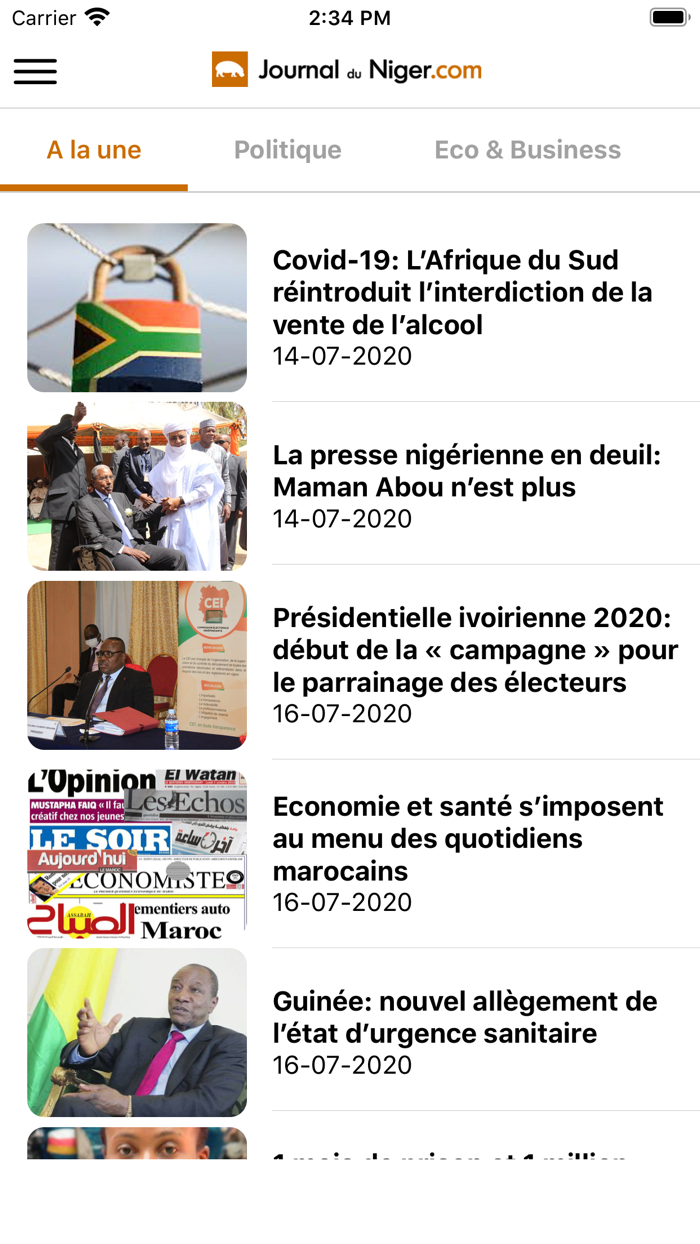 Journal du Niger