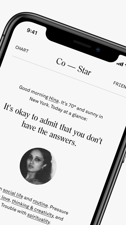 Co–Star Personalized Astrology