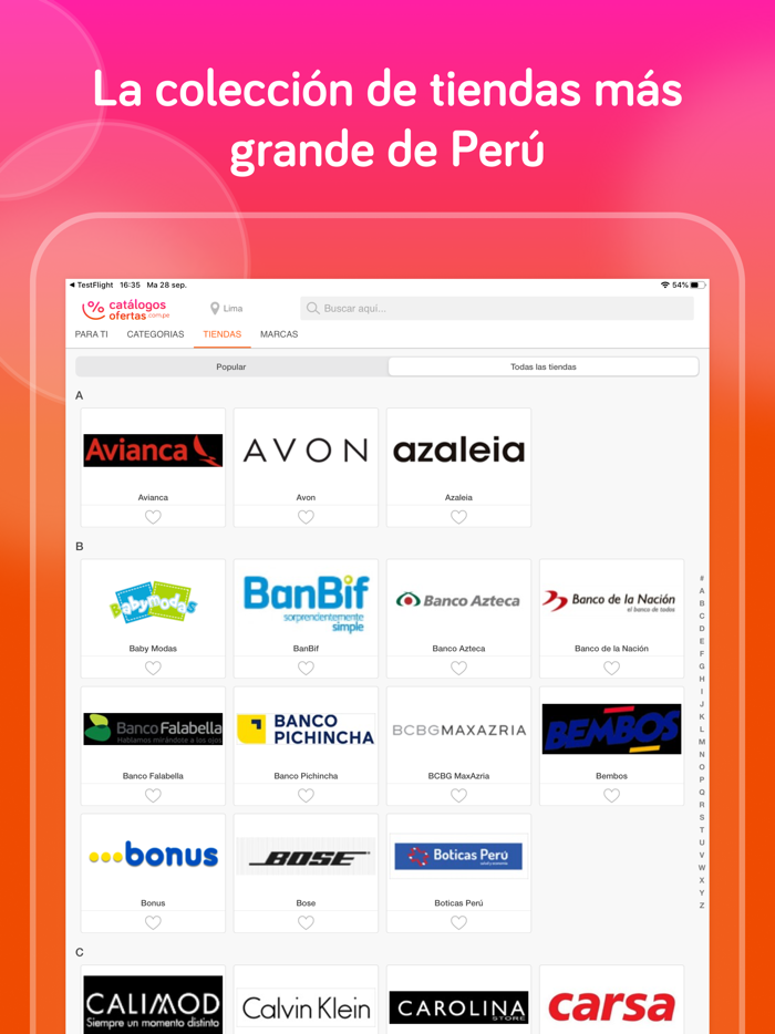 Catálogos y ofertas de Perú