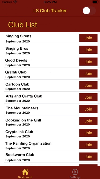 LS Club Tracker