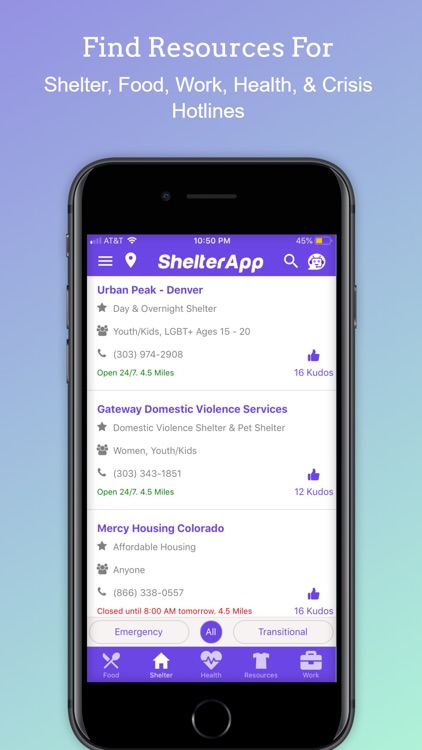 Homeless Resources-Shelter App