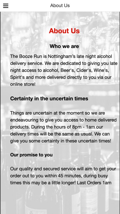 The Booze Run