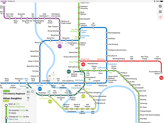 Bangkok Metro Transit Map | App Price Drops