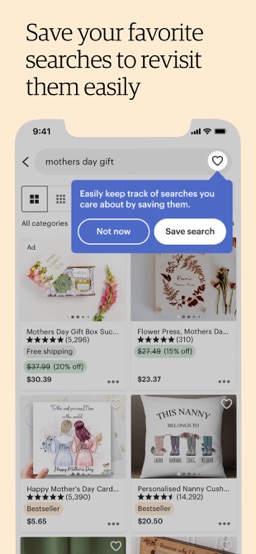 Etsy: Custom & Creative Goods app screenshot