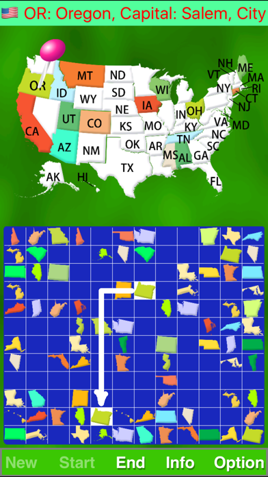 Map Solitaire - USA screenshot 4