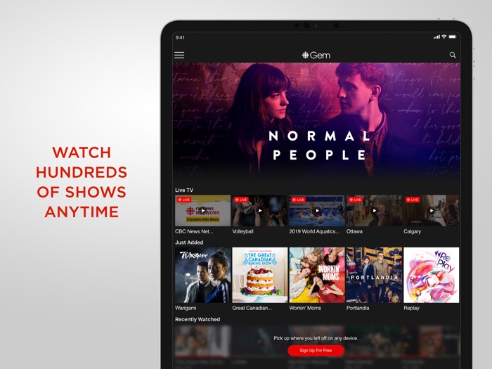 CBC Gem Live TV  On-Demand