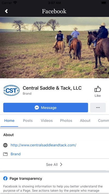 Central Saddle and Tack