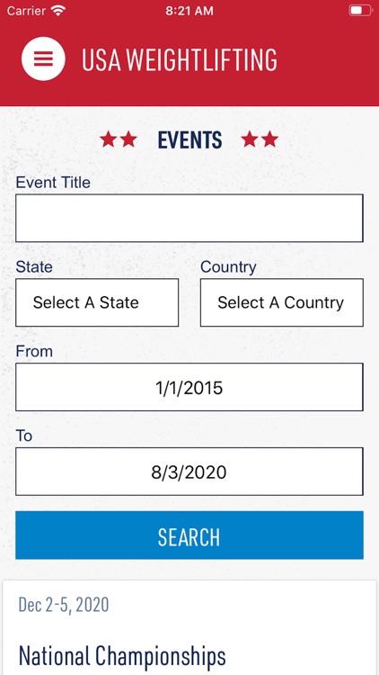 USA Weightlifting App
