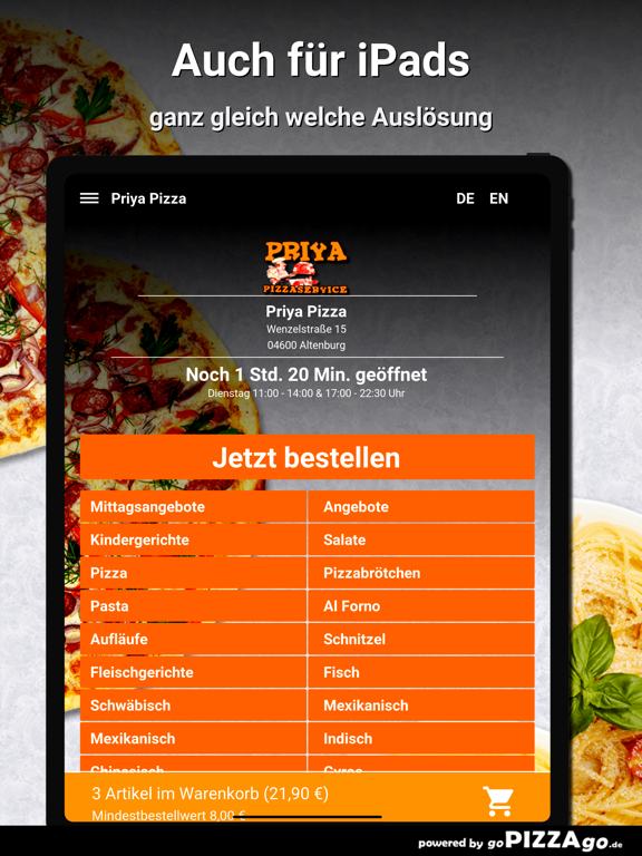 Priya Pizza Altenburg screenshot 7