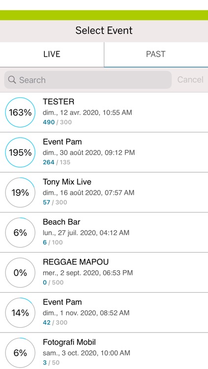 Nueventz organiser