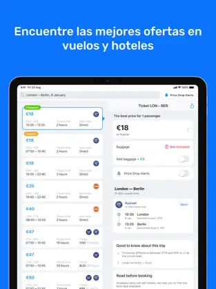 Screenshot 1 Vuelos Baratos, Reserva Viajes iphone