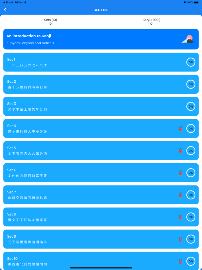 Learn Kanji JLPT N5 N4 N3 N2