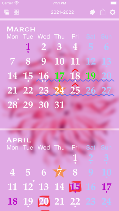 All‑in‑One Year Calendar SE屏幕截图3