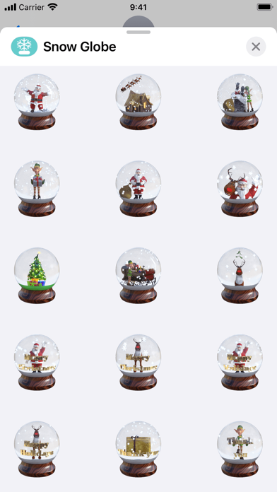 How to cancel & delete Christmas Snow Globe Sticker from iphone & ipad 4