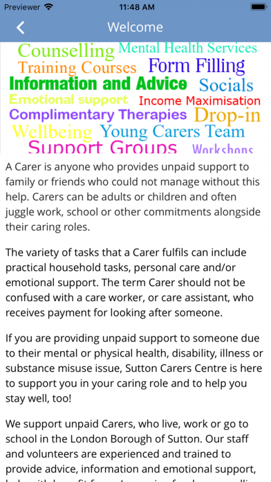 Sutton Carers Centre screenshot 4