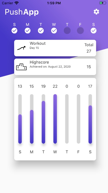 PushApp: Workout from home