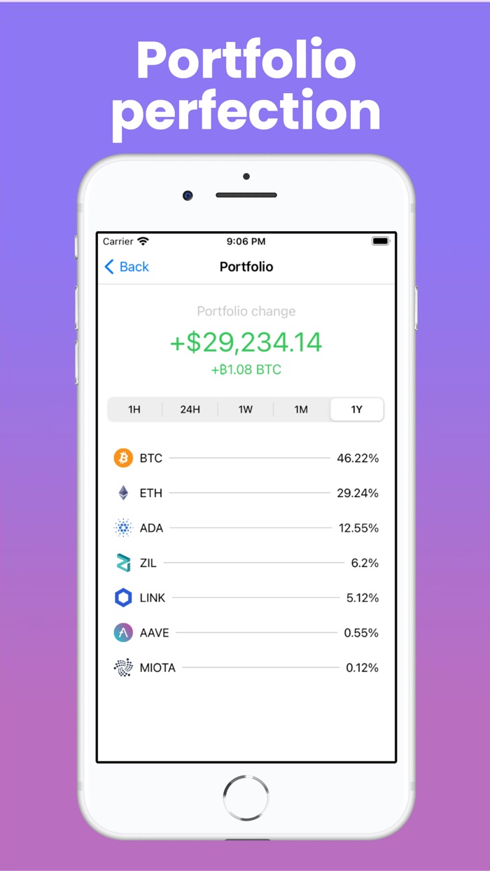 Portfolio View Crypto Tracker