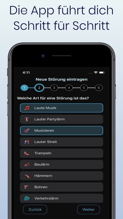 Lärmprotokoll-App screenshot-5