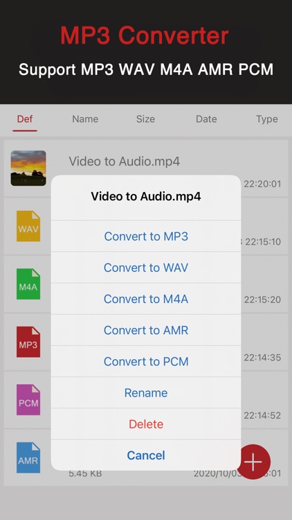 MP3 Converter · video to audio