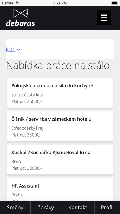 Debaras.cz screenshot 2