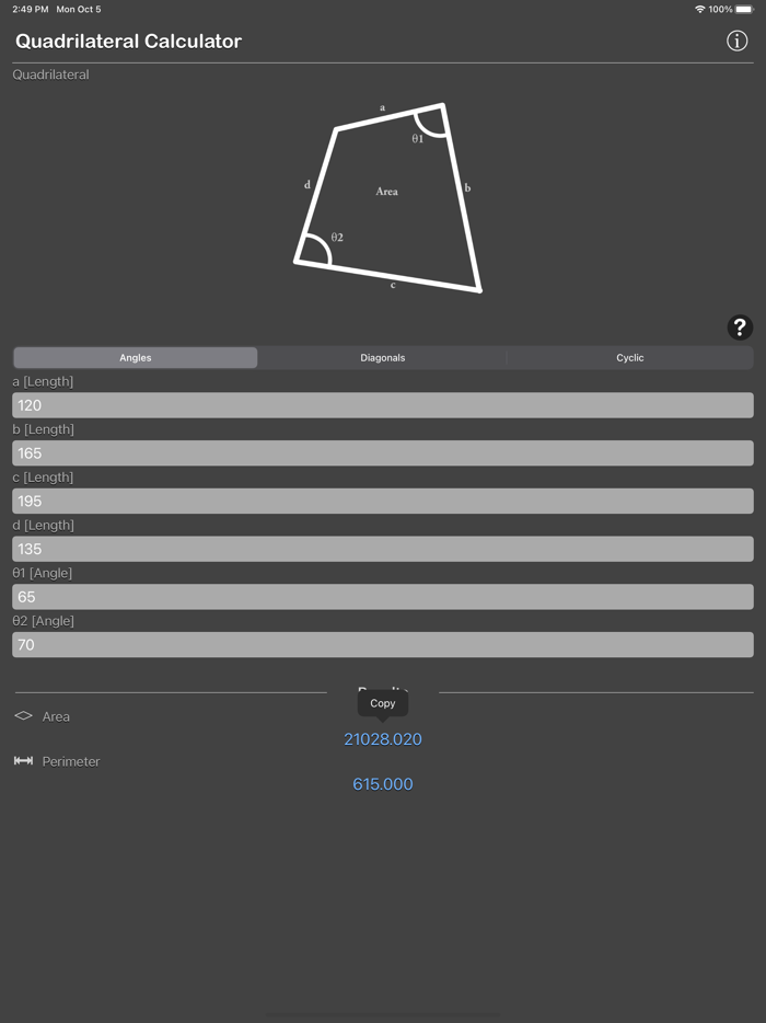 Quadrilateral Calculator