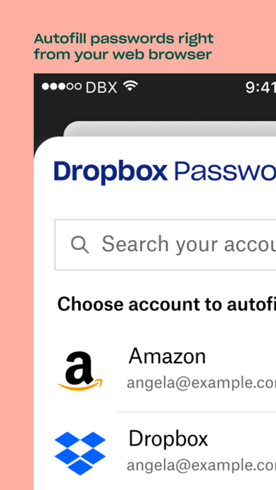 Dropbox Passwords - Manager Screenshot