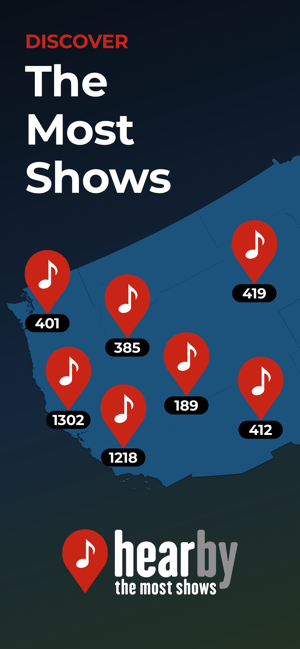 Hearby: Live music venue guide(圖1)-速報App