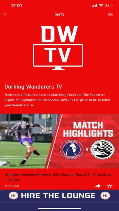 Screenshot #2 pour Dorking Wanderers FC