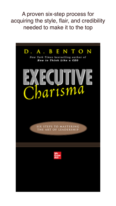 How to cancel & delete Executive Charisma: Six Steps to Mastering the Art of Leadership by D.A. Benton from iphone & ipad 1