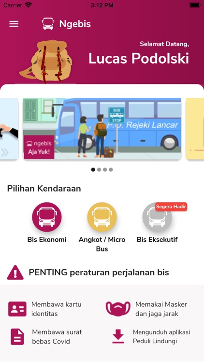 Ngebis - Pesan dan Lacak Bis screenshot-3